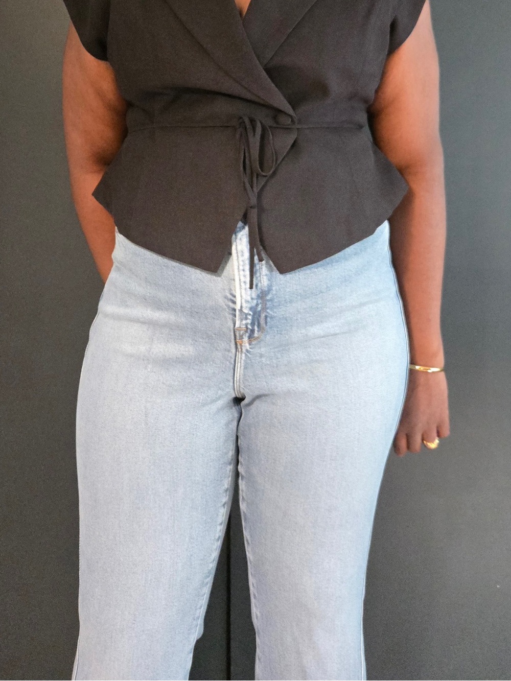 ❤️HP❤️ good american | good curve chew hem bootcut | 20 US | distressed | denim